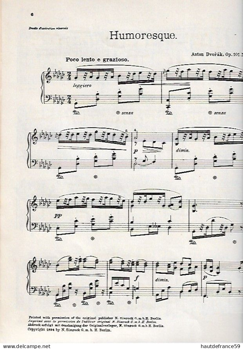 RECUEIL 1909 Répertoire Partitions Musique , 39 Pages  - L ALBUM DES DIX Wilhelm Hansen EditLeipzig - Choral