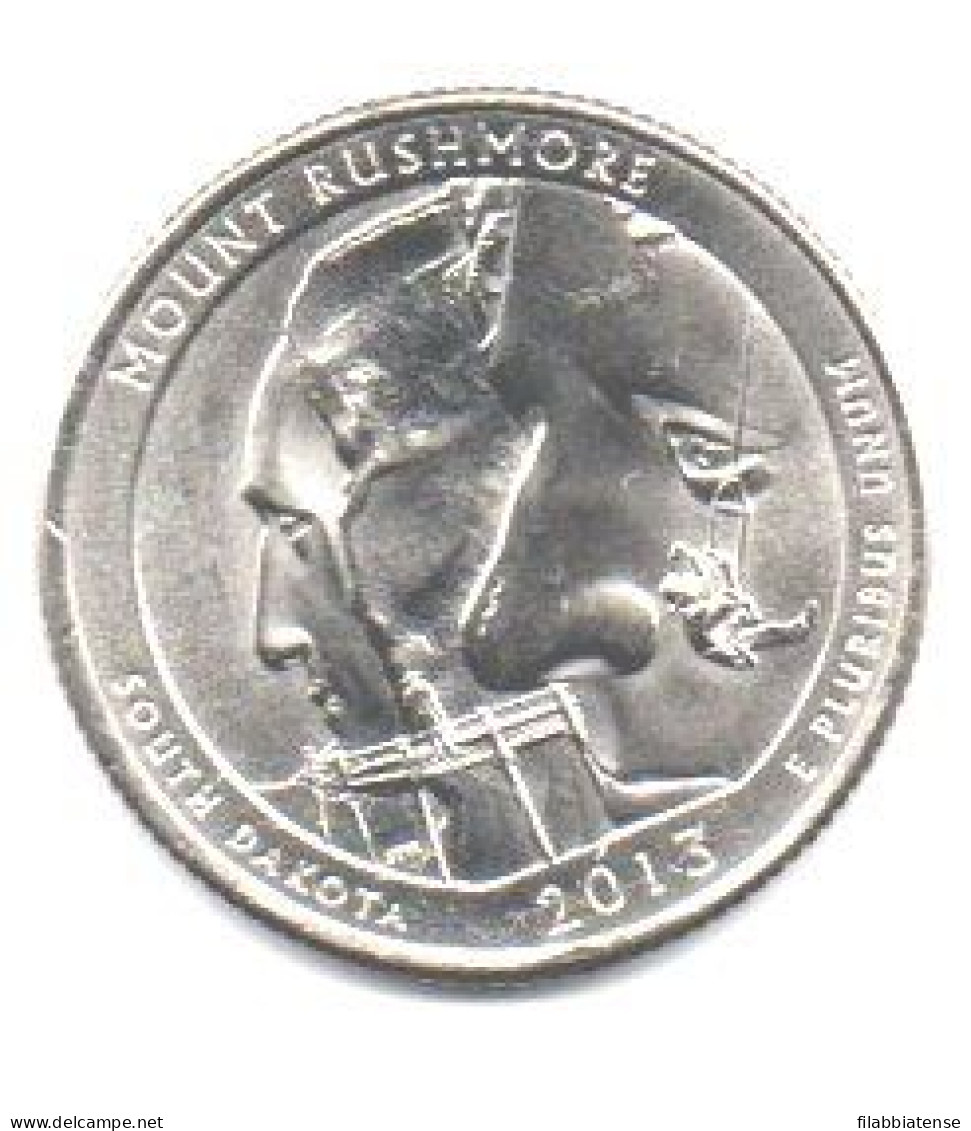 2013 - Stati Uniti 25 Cents - Quarter Mount Rushmore  P     ------ - 2010-...: National Parks