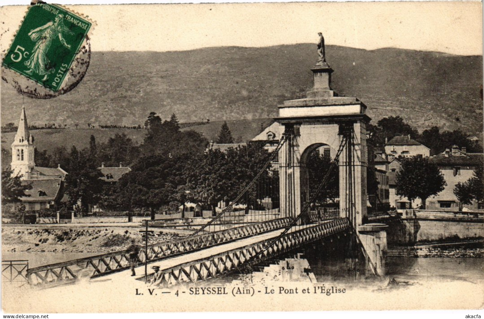 CPA SEYSSEL Le Pont Et L'Eglise (1351210) - Seyssel