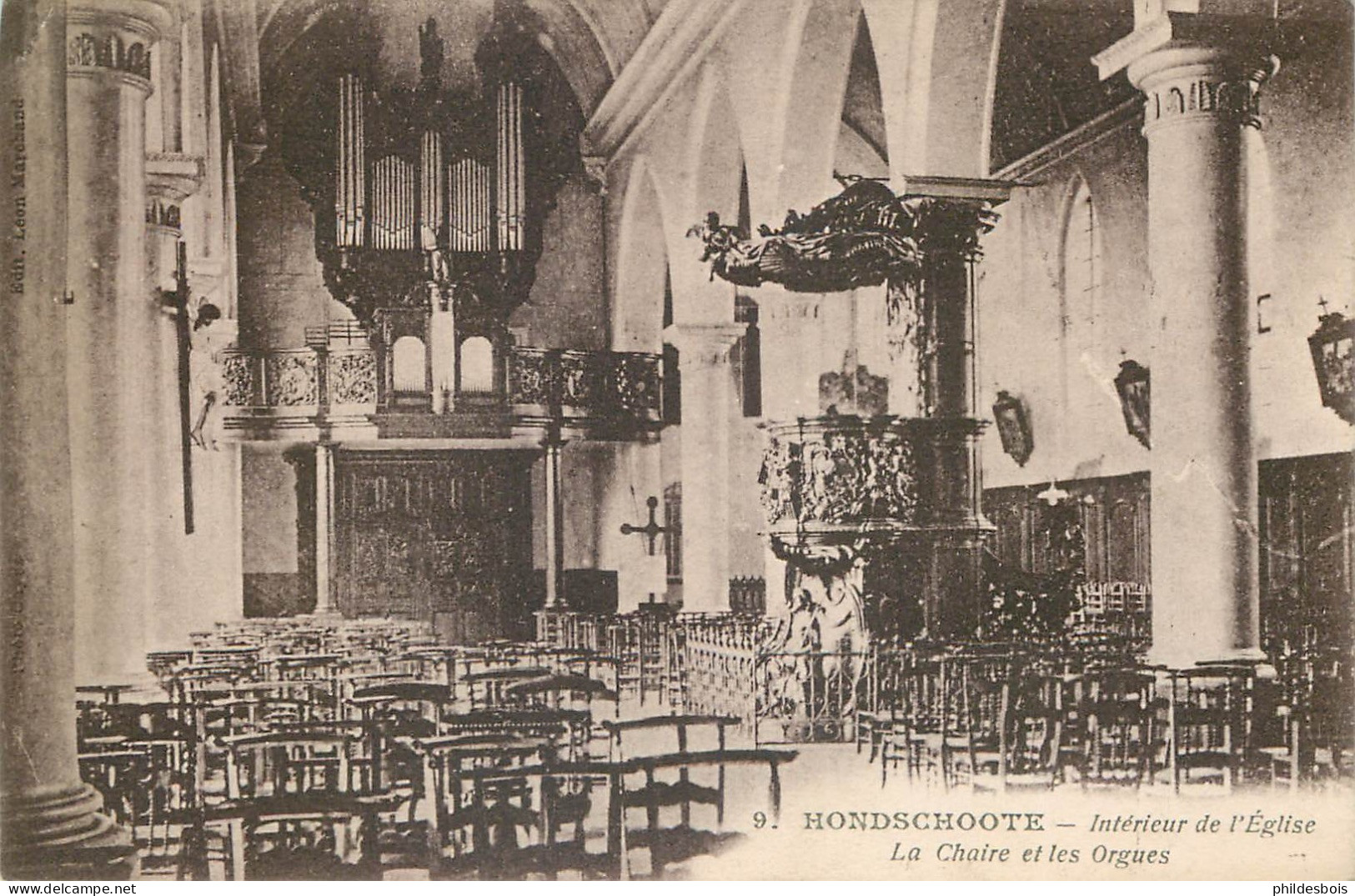 NORD  HONDSHOOTE  Interieur De L'église  Les Orgues - Hondshoote