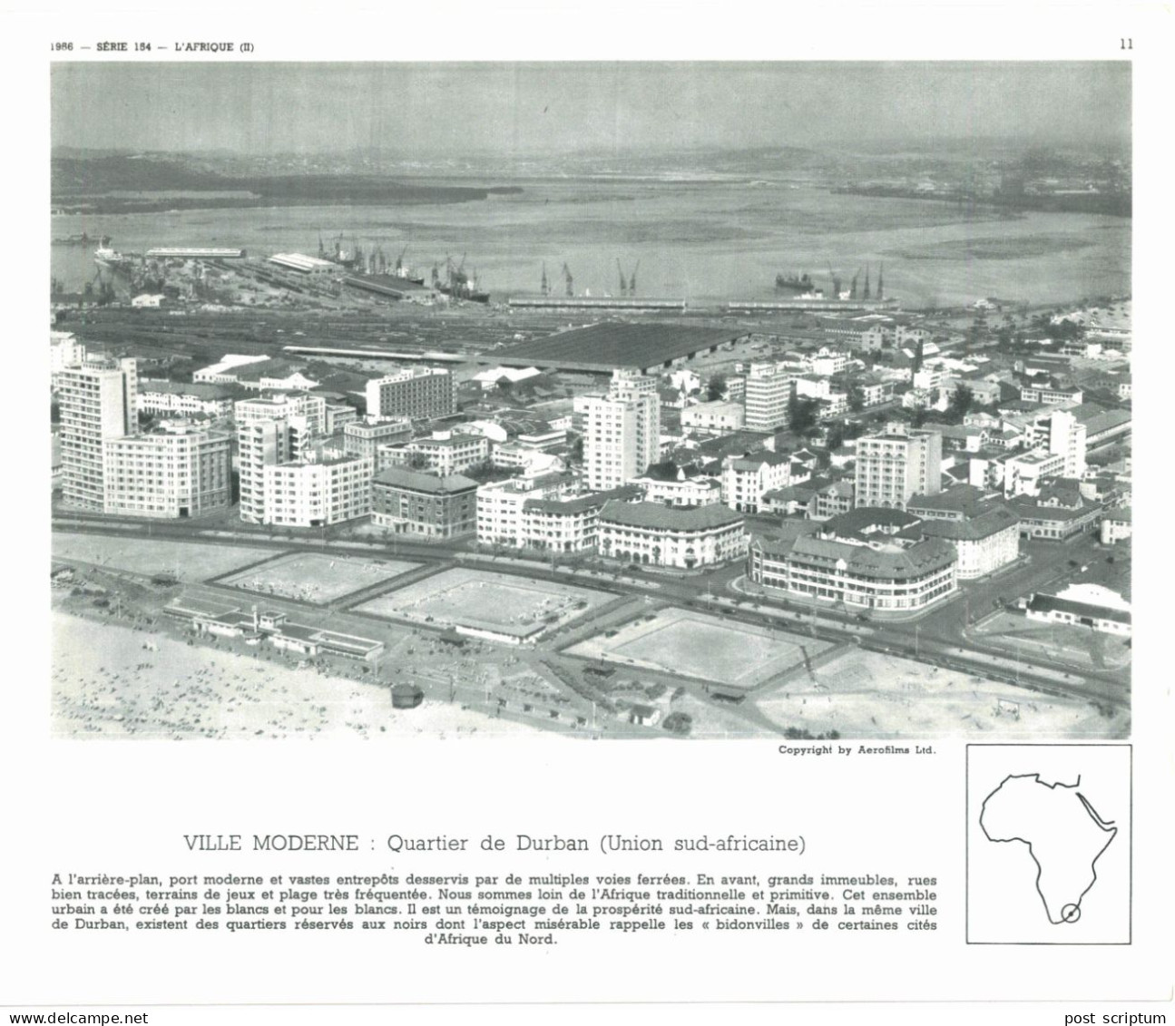 Photo  -  Reproduction - Afrique Du Sud -   Quartie De Durban - Africa