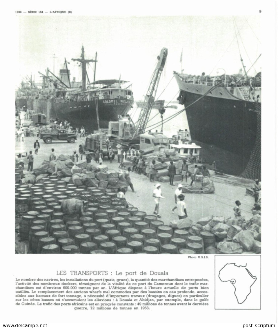 Photo  -  Reproduction - Cameroun Douala Le Port - Afrique