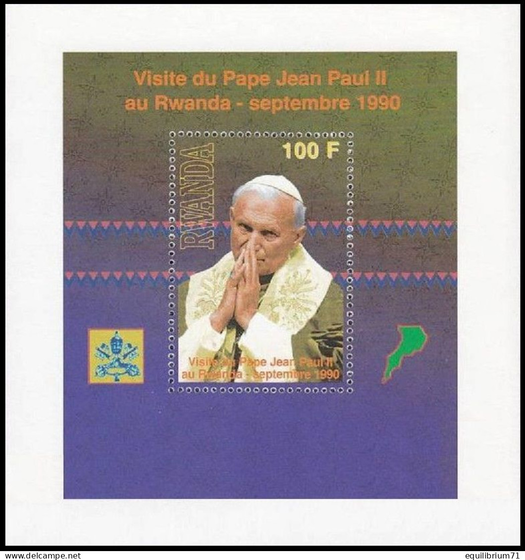 BL107**(1379) - Visite Du Pape Jean-Paul II / Bezoek Van Paus Johannes Paulus II / Besuch Von Papst Johannes Paul II - Ongebruikt