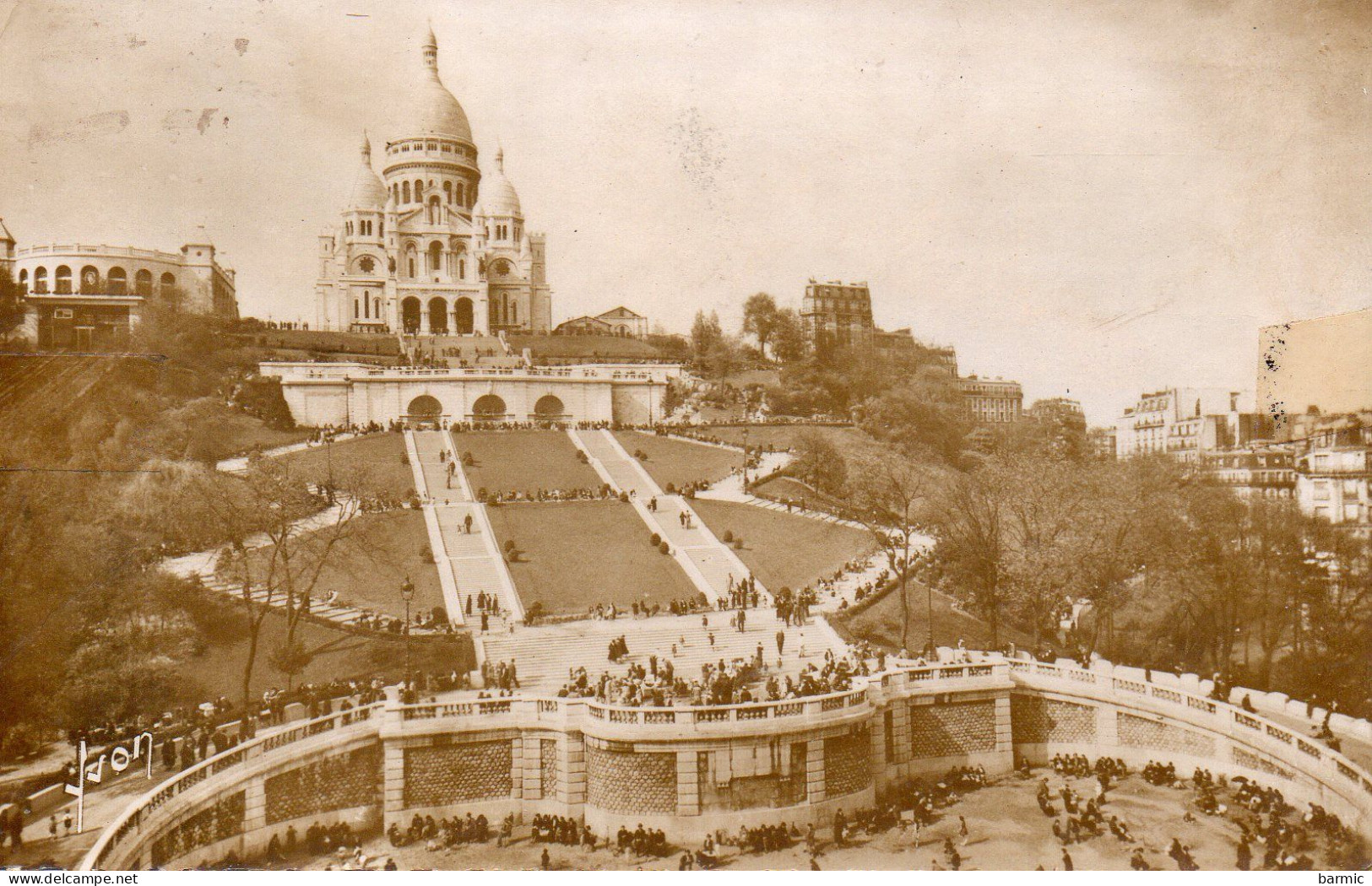 LA BASILIQUE DU SACRE COEUR ET L ESCALIER MONUMENTAL REF 10995 PAR - Eglises Et Cathédrales