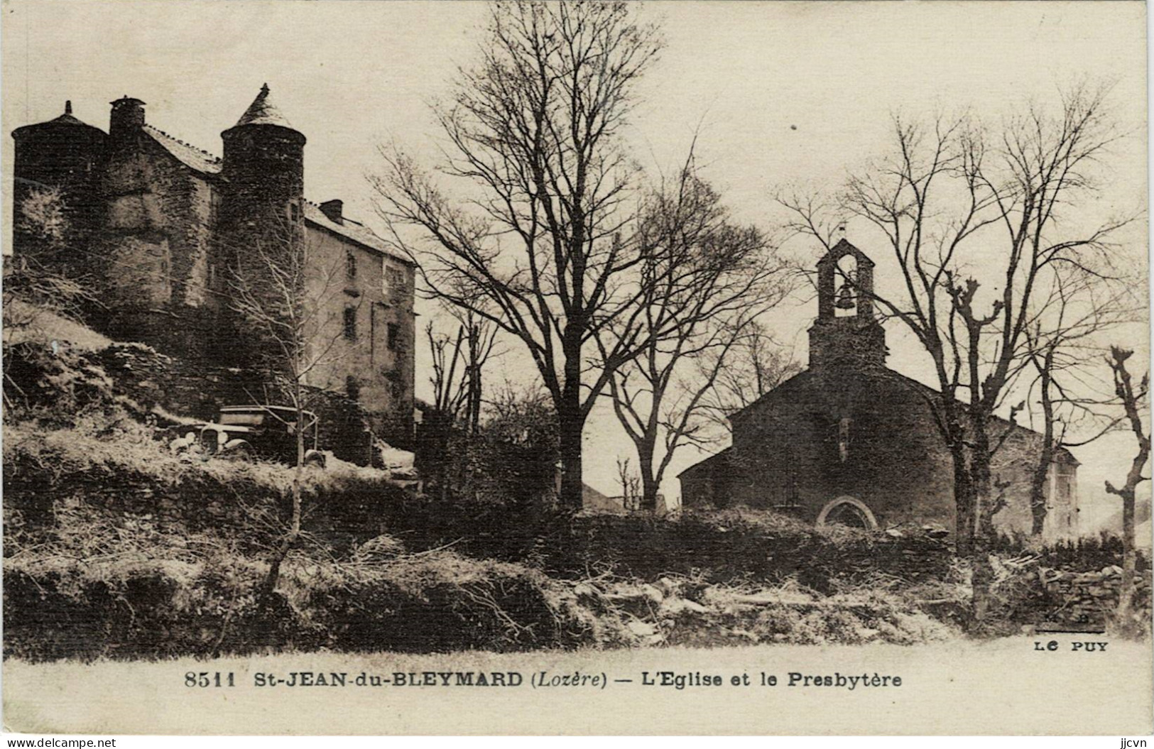 "/"48 - Lozère - Le Bleymard - Saint Jean Du Bleymard - L' Eglise Et Le Presbytère - Le Bleymard