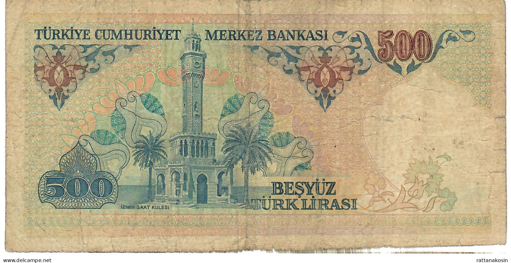 TURKEY  P195 500 LIRA 1970 #D61 FINE - Turquie
