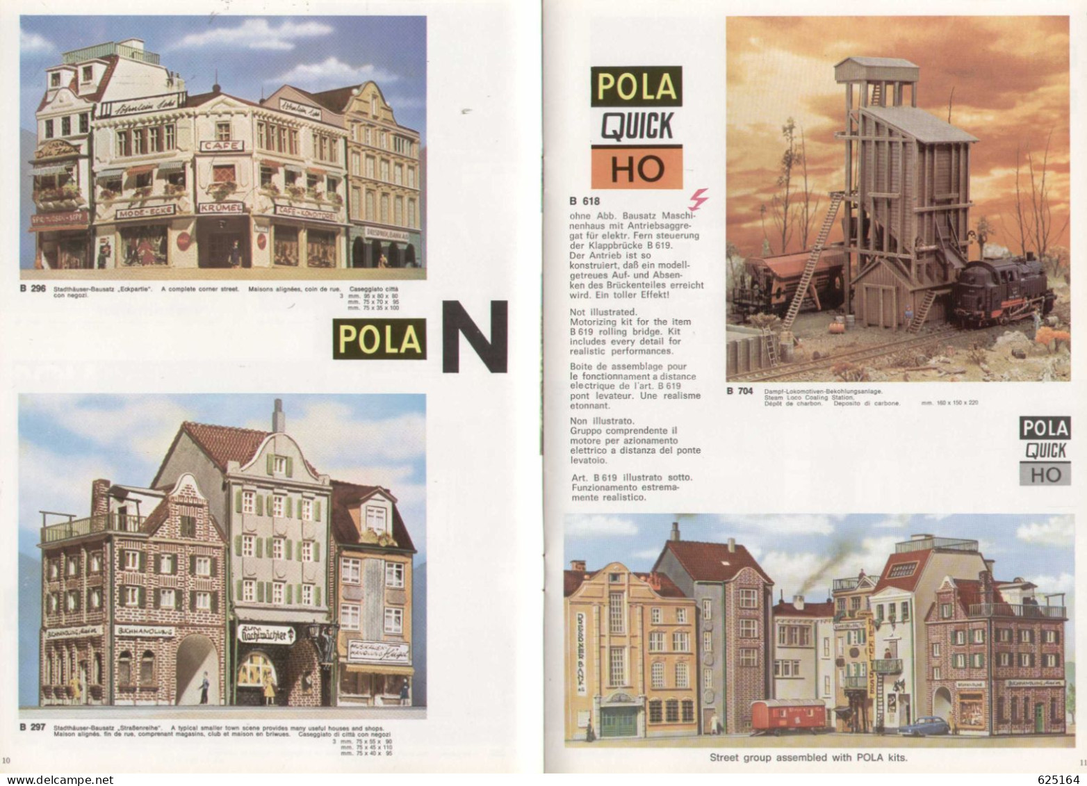 Catalogue POLA 1973/74 MODELLBAUSAETZE HO 1/87 - N 1/160 Spur - German