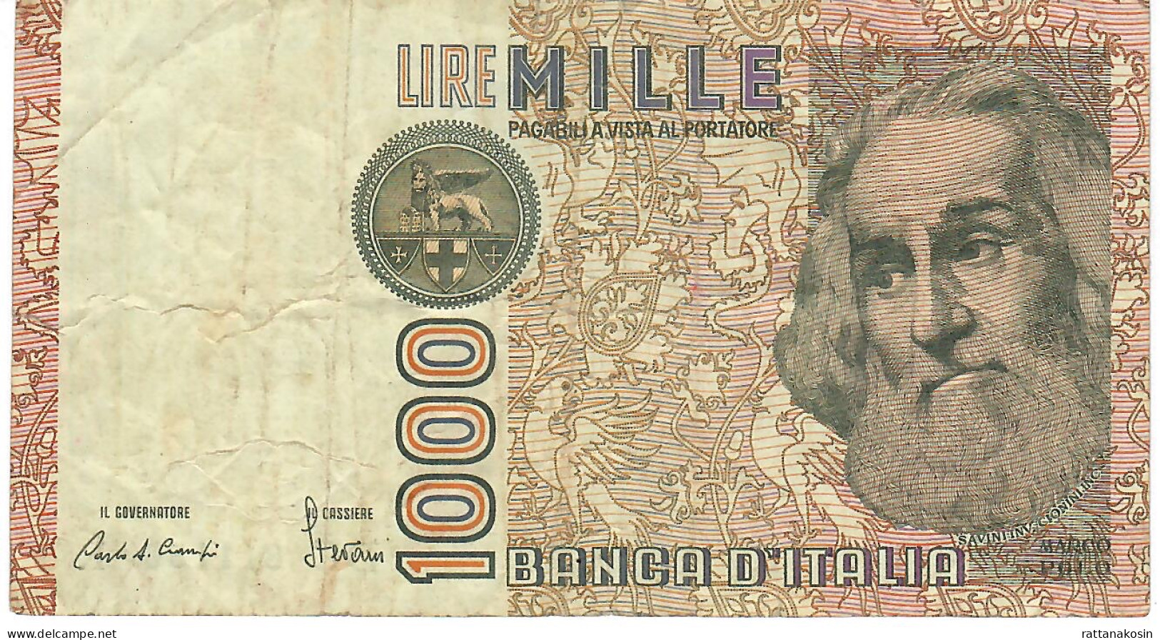 ITALY P109b 1000 LIRE 1982 #DC/R   F-VF     NO P.h. - 1000 Liras