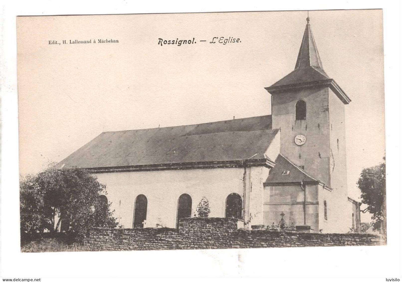 Rossignol Eglise ( Edition Lallemand Marbehan ) - Tintigny