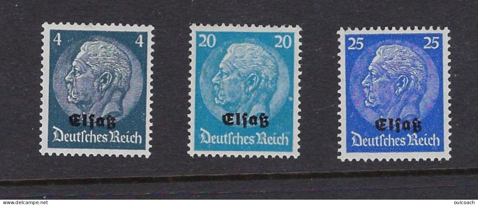 Hindenburg 9, 16 Et 17 - Unused Stamps