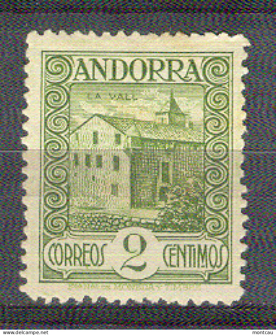 Andorra - 1929. Paisajes. 2 Cts Ed 15 (*) - Gebruikt