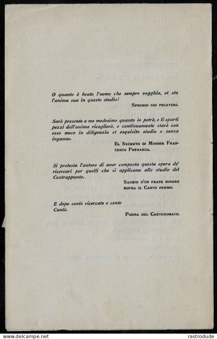 1924 GABRIELE D'ANNUNZIO (1863 – 1938)  AUTOGRAFO 4 PAG. PRIMA EDIZIONE LE FAVILLE DEL MAGLIO DEDICATA CONTESSA ANTONIN - Ecrivains