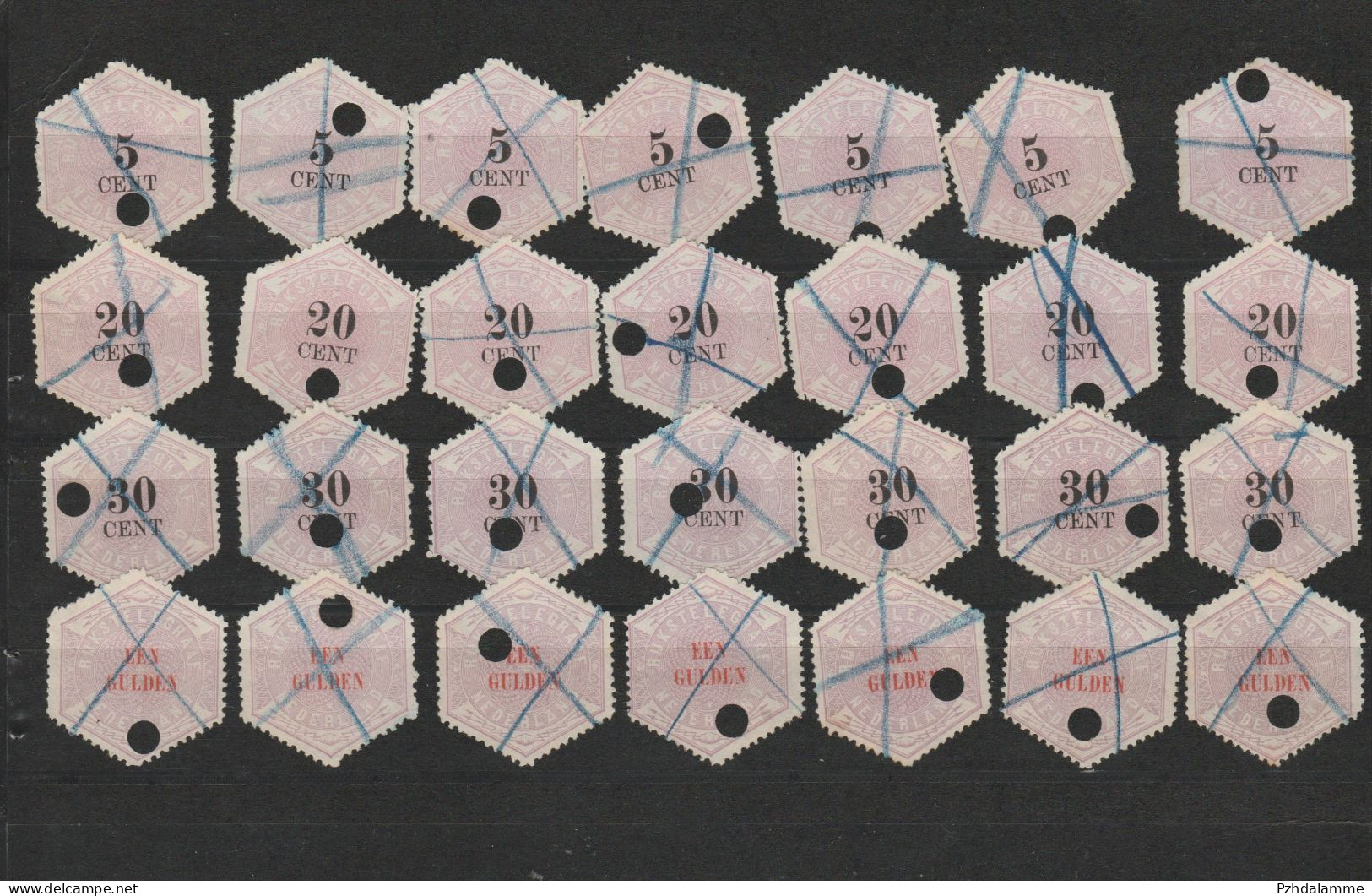 Nederland Telegramzegels Gebruikt - Télégraphes