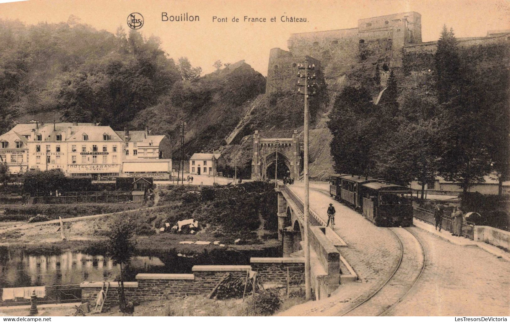 BELGIQUE - Bouillon - Pont De France Et Château - Carte Postale Ancienne - Bouillon