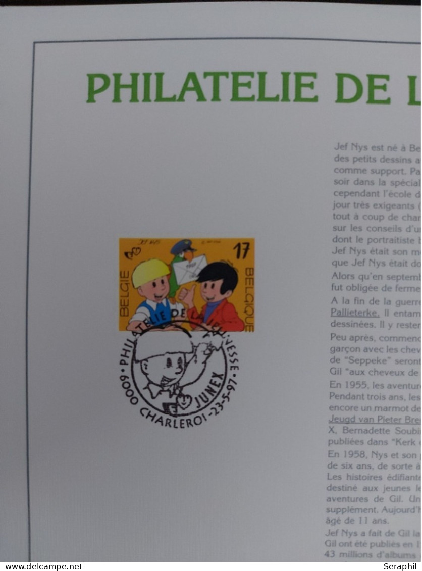 Feuillet D'or - 1997 - Gil & Jo - Philatélie De La Jeunesse - Timbre N° 2707 - Tirage Limité Numéroté 177/500 - 1991-2000