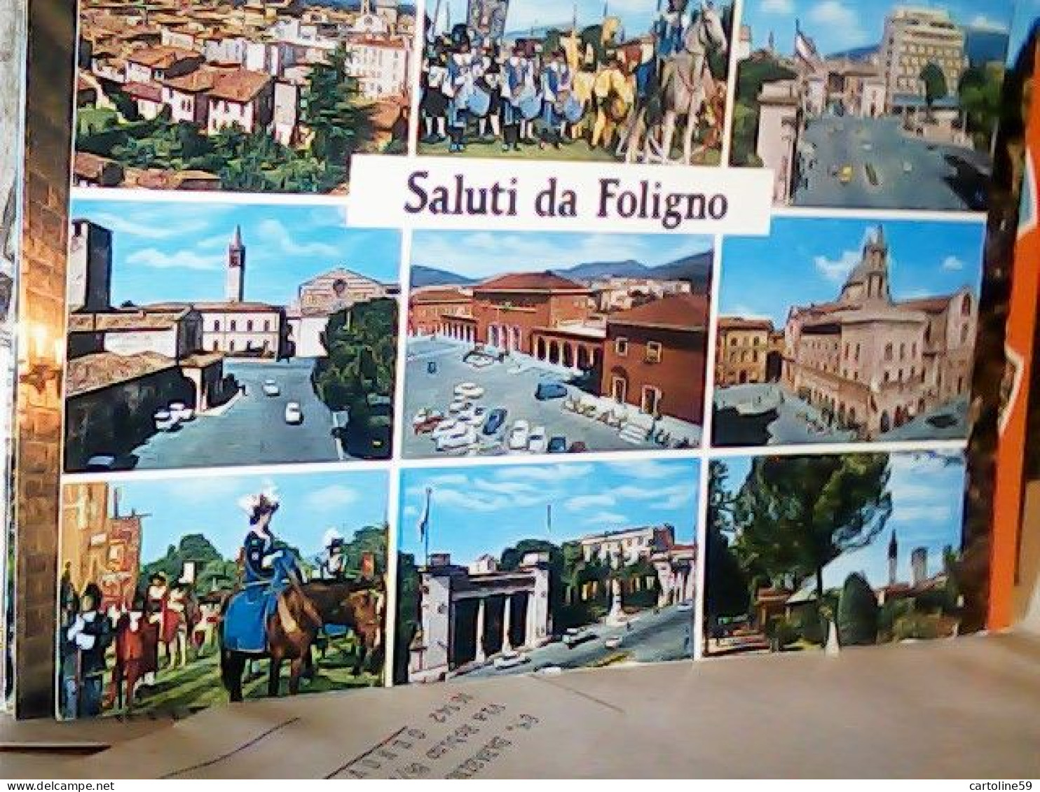 2 CARD FOLIGNO N1980 VB1994  JO3065 - Foligno