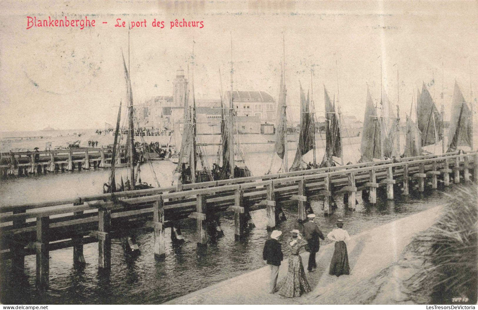 BELGIQUE - Blankenberghe - Le Port Des Pêcheurs - Carte Postale Ancienne - Blankenberge