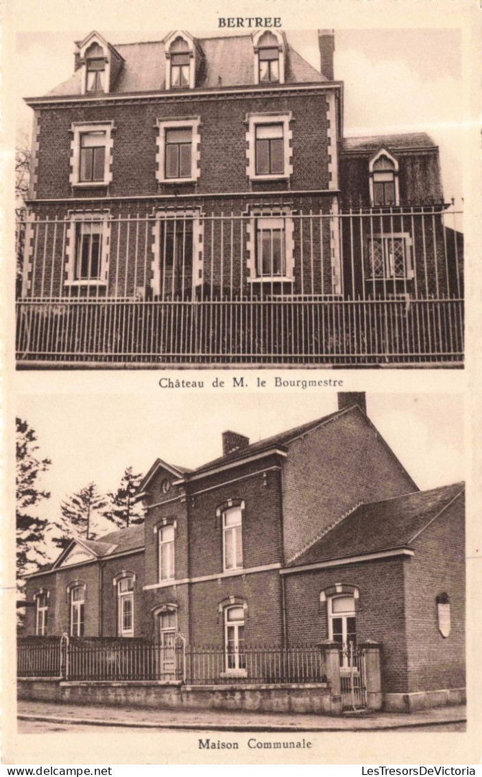 BELGIQUE - Hannut - Bertrée - Château De M. Le Bourgmestre - Maison Communale - Carte Postale Ancienne - Hannut