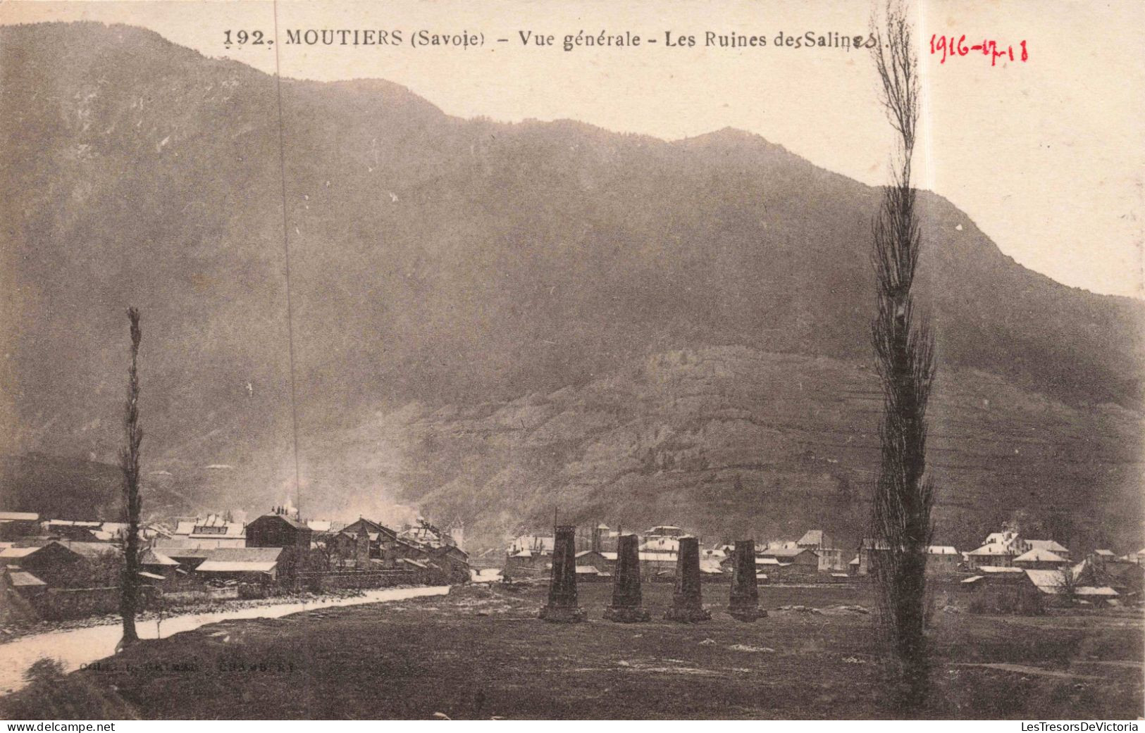 FRANCE - Moutiers - Vue Générale - Les Ruines Des Salines - Carte Postale Ancienne - Moutiers