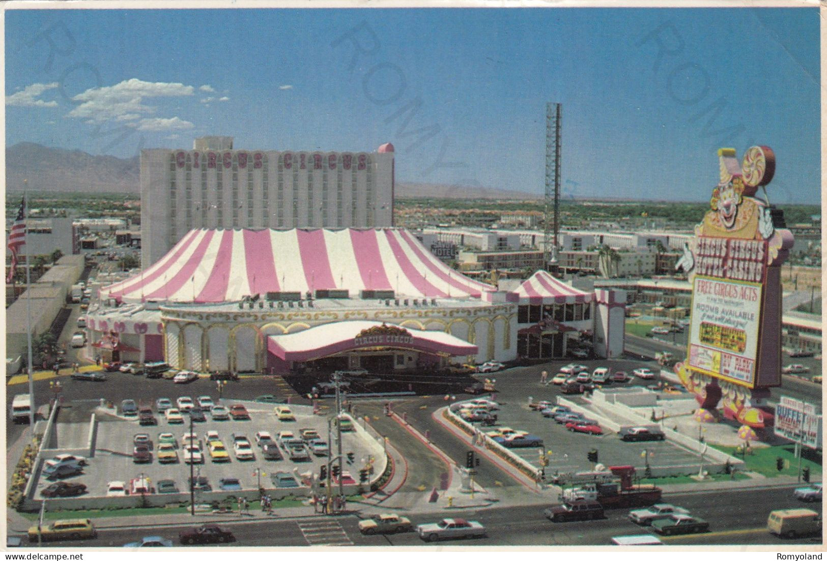 CARTOLINA  LAS VEGAS,NEVADA,STATI UNITI-CIRCUS CIRCUS-VIAGGIATA 1987 - Las Vegas