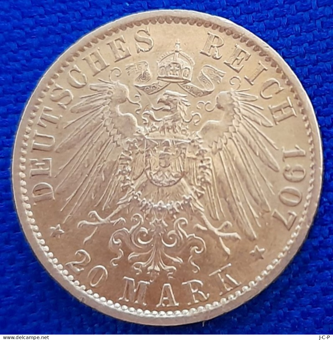 Reichmarks 20 Mark Or 1907 A - 5, 10 & 20 Mark Oro