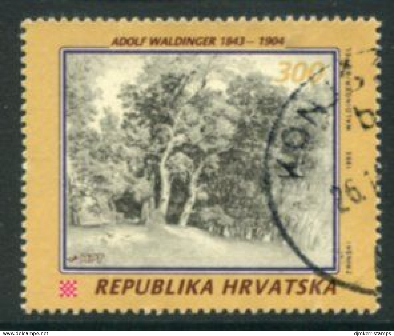 CROATIA 1993 Waldinger Sesquicentenary Used  Michel 247 - Croatie