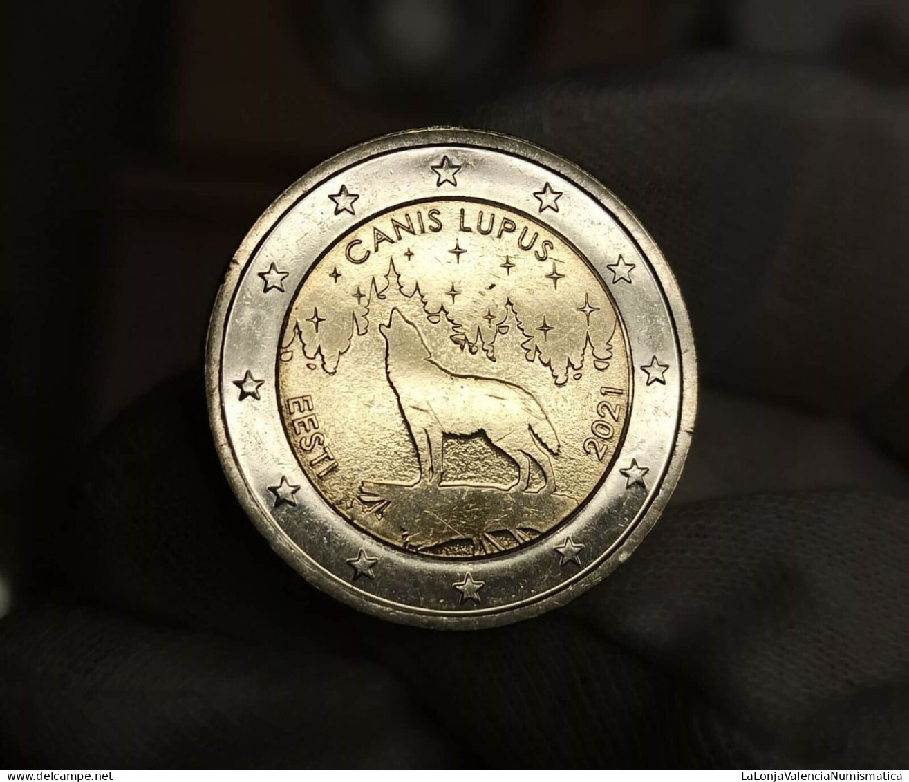 Estonia 2 Euros Conmemorativa Lobo 2021 Km 98 Sc Unc - Estonie