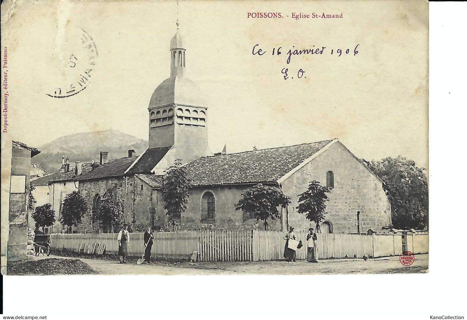 Poissons, Eglise St. Amand, Gelaufen 1906 - Poissons