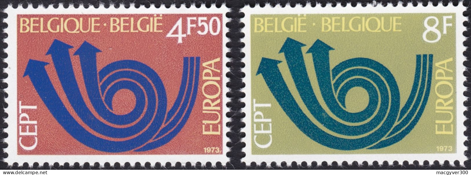 BELGIQUE, 1973, EUROPA ( COB 1669-1670**) - 1973