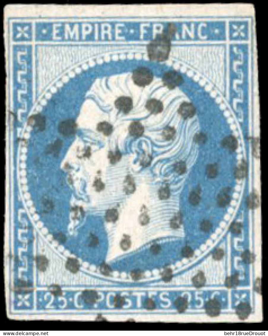 Obl. 15 - 25c. Bleu. Obl. étoile De Paris. TB. - 1853-1860 Napoléon III.