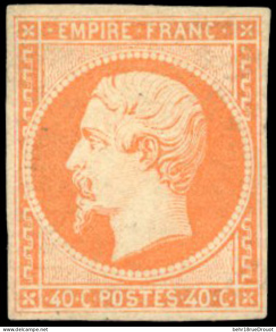 * 16 - 40c. Orange. TB. - 1853-1860 Napoléon III