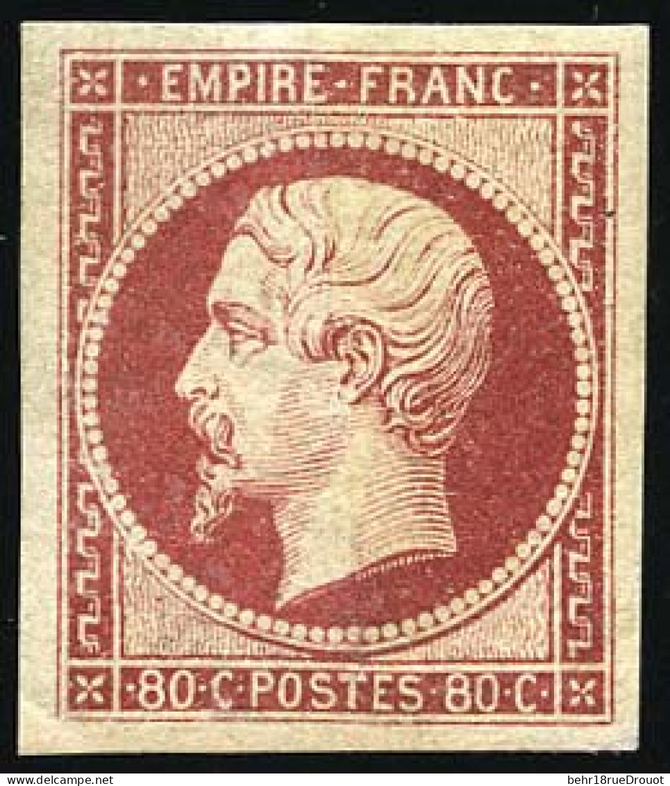 * 17A - 80c. Carmin. Grandes Marges. SUP. - 1853-1860 Napoleon III