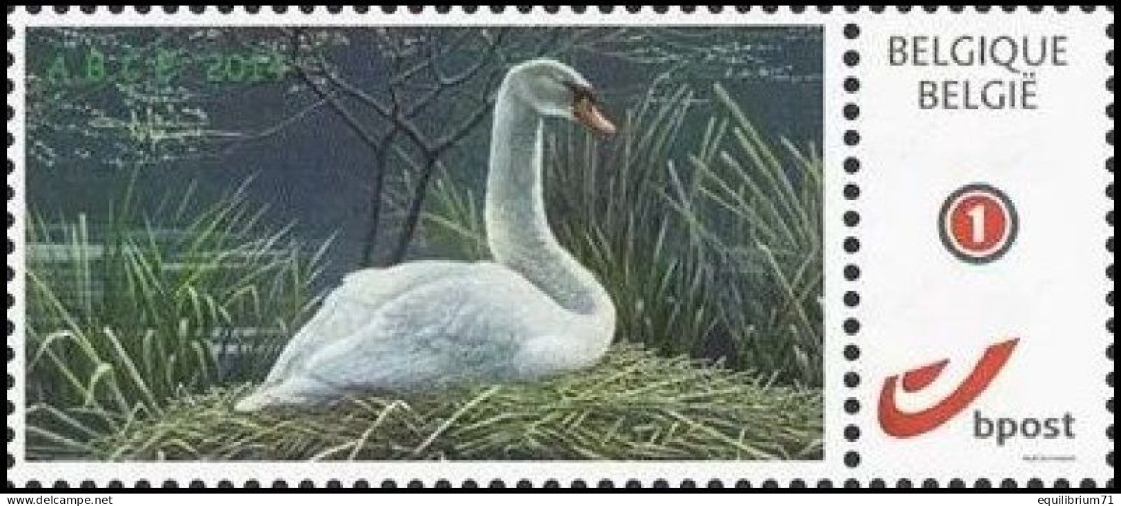 DUOSTAMP** / MYSTAMP** - Cygne Tuberculé / Knobbelzwaan / Höckerschwan / Mute Swan - BUZIN - Swans