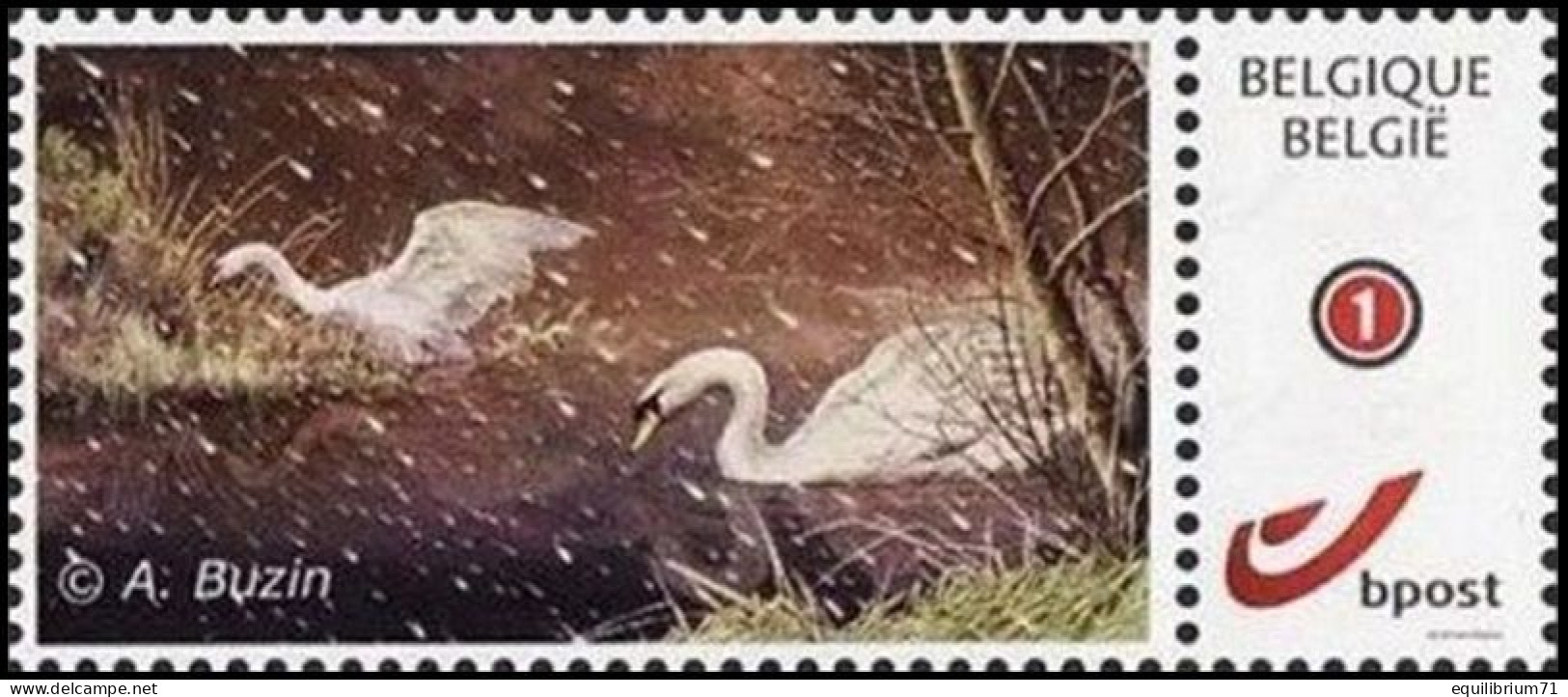 DUOSTAMP** / MYSTAMP** - MPO - BUZIN - Cygne / Zwan / Schwan / Swan - Swans