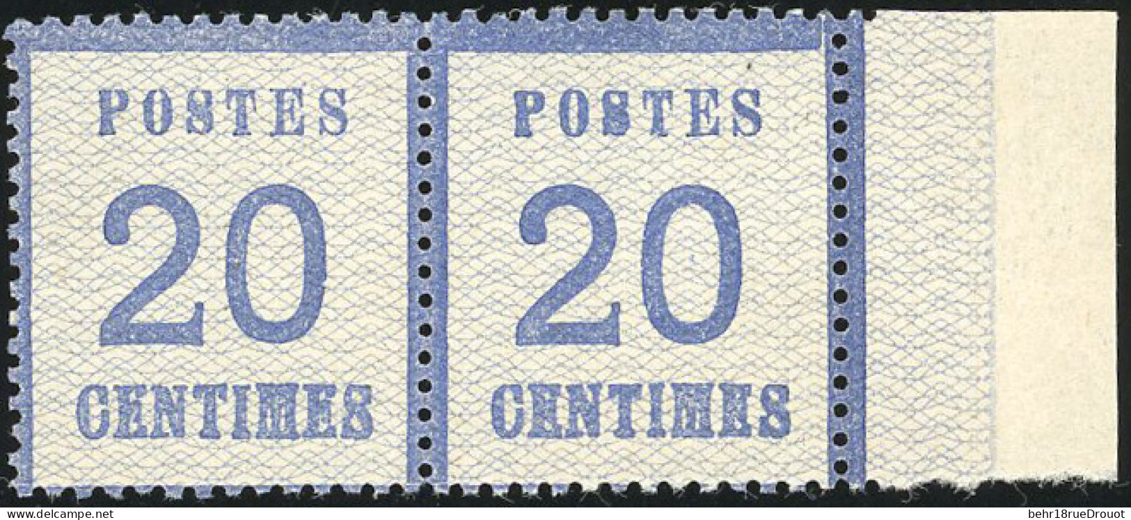 * 5 + 6 - 10c. 4 Pièces : 1 Paire * Et 2 Unités ** Et (*). 20c. Bleu 2 Pièces : 1 Paire + 1 Unité. TB. - Autres & Non Classés