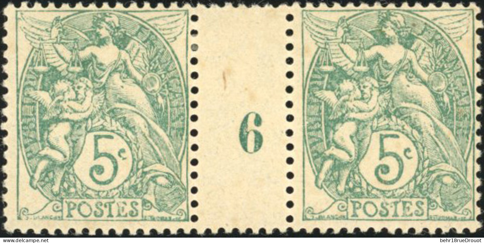 * 111 - 5c. Vert. Type Blanc. Lot De 21 Paires Avec Millésimes Divers. ** Et *. TB. - Other & Unclassified