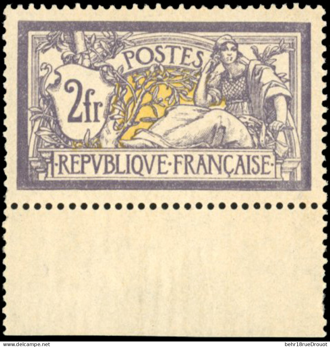 ** 122 - 2F. Merson Violet Et Jaune. Centrage, Couleur, Fraîcheur Et Gomme Exceptionnelle. Pièce De Rêve. SUP. - Andere & Zonder Classificatie