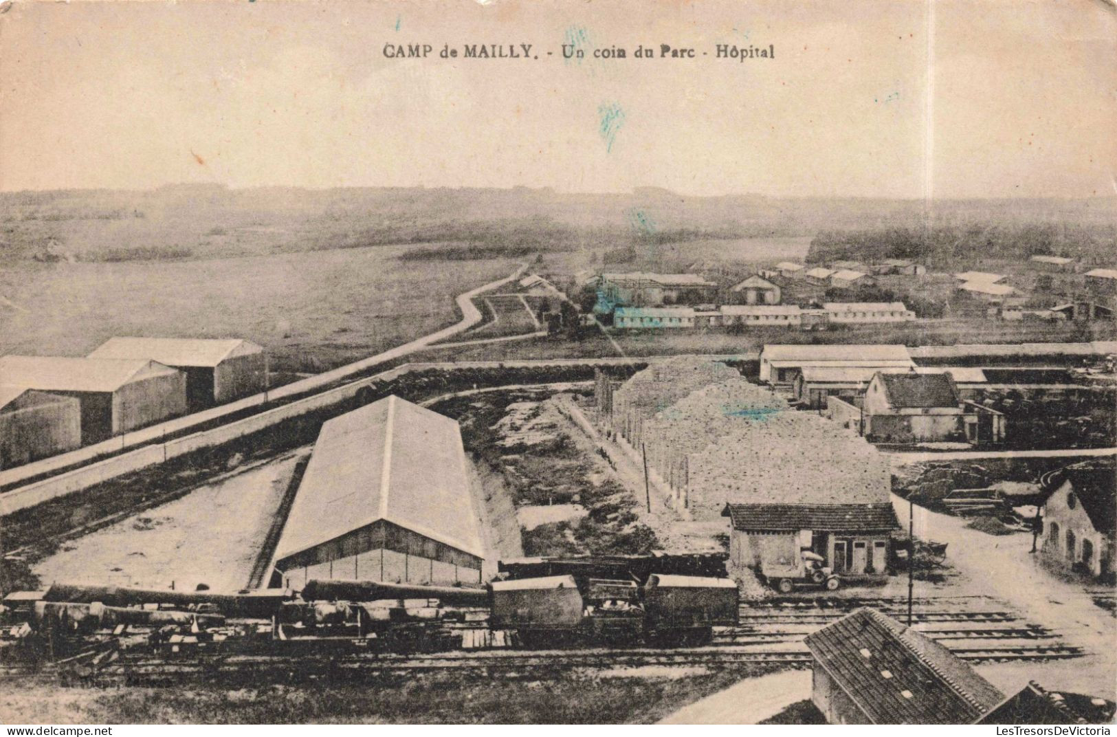 FRANCE - Mailly-le-Camp - Un Coin Du Parc - Hôpital  -  Carte Postale Ancienne - Mailly-le-Camp