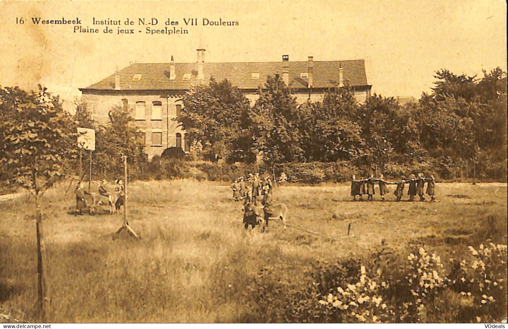 Belgique - Bruxelles - Wezembeek - Institut De N. D. Des 7 Douleurs - Plaine De Jeux - Onderwijs, Scholen En Universiteiten