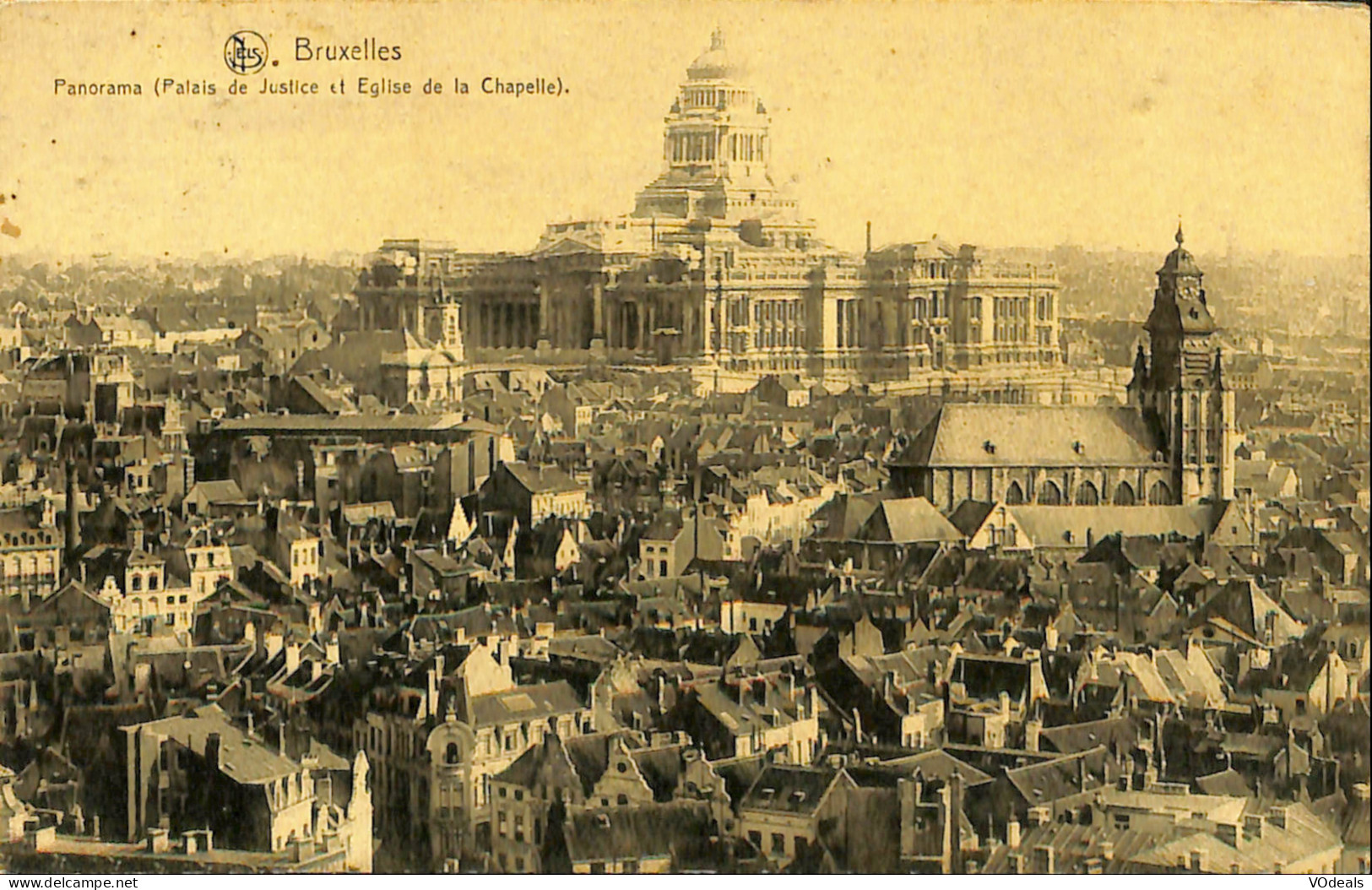 Belgique - Bruxelles - Panorama (Palais De Justice Et Eglise De La Chapelle) - Panoramische Zichten, Meerdere Zichten