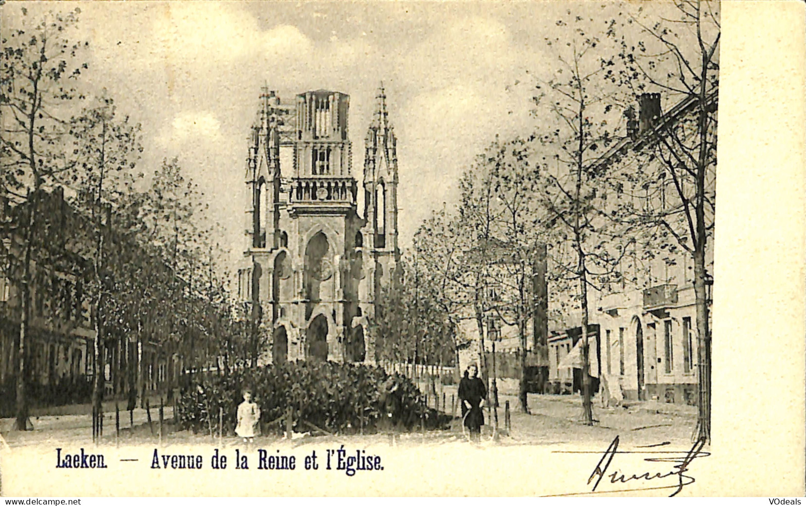 Belgique - Bruxelles -Laeken - Avenue De La Reine Et L'Eglise - Corsi