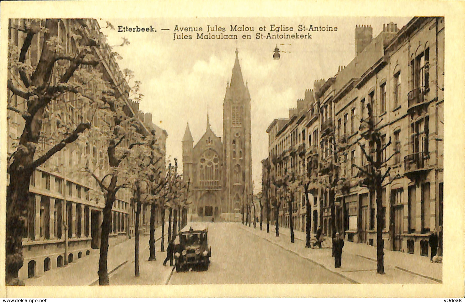 Belgique - Bruxelles - Etterbeek - Avenue Jules Malou Et Eglise St.-Antoine - Avenues, Boulevards