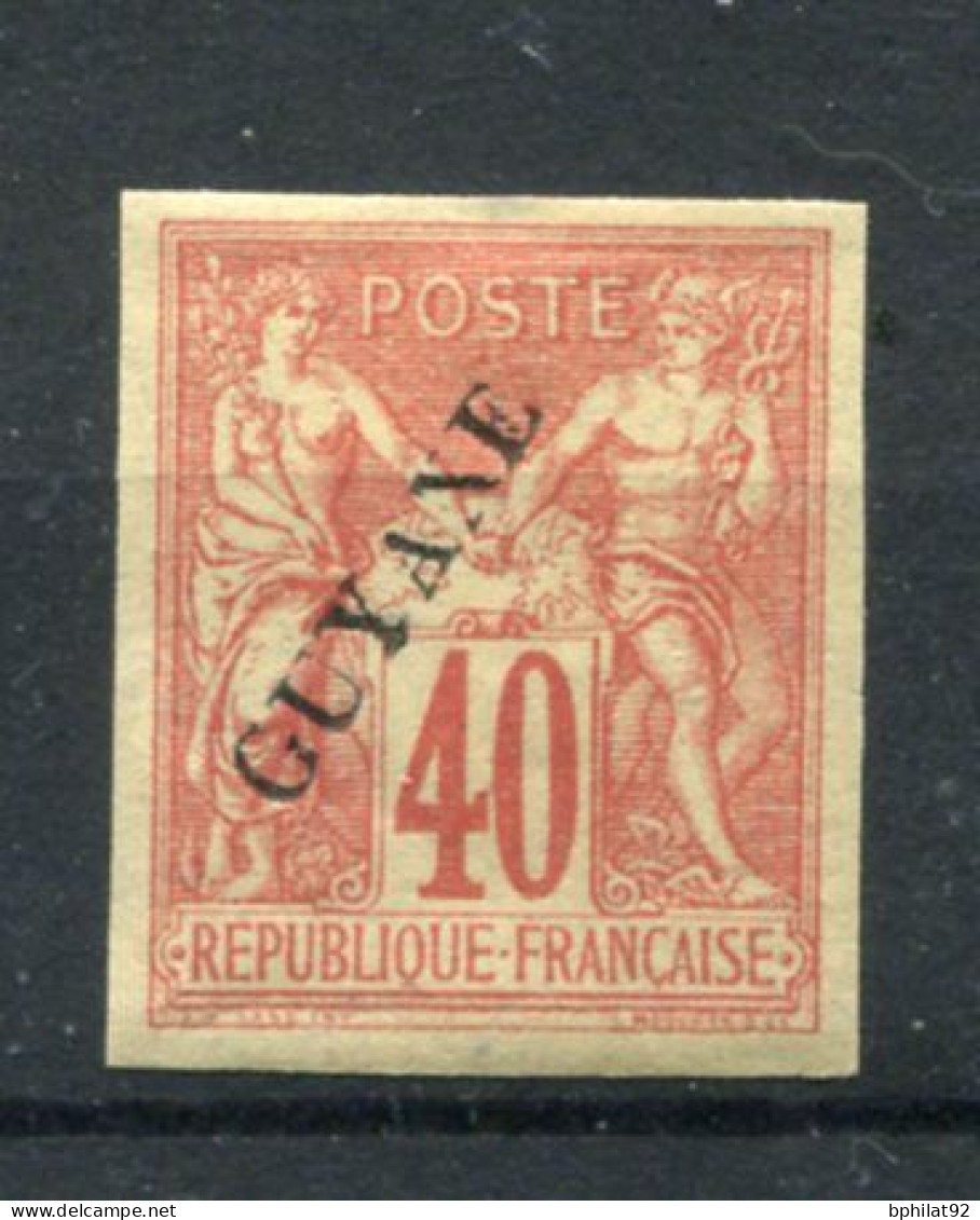 !!! GUYANE, N°13a SANS POINT APRES GUYANE NEUF * - Unused Stamps