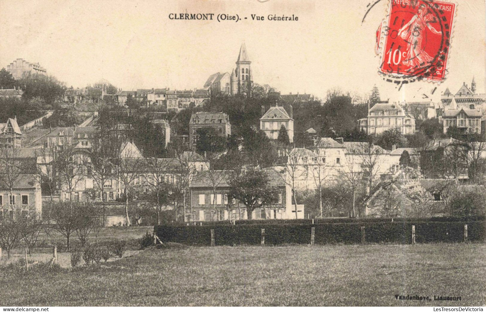 FRANCE - Clermont - Oise - Vue Générale -  Carte Postale Ancienne - Clermont