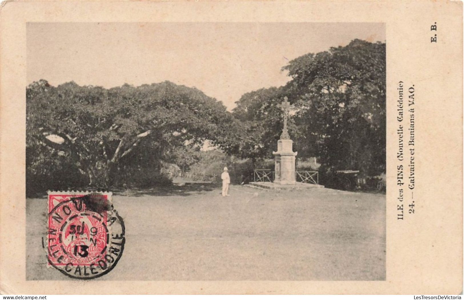 Nouvelle Calédonie - Ile Des Pins - Calvaire Et Banians à VAO - Carte Postale Ancienne - New Caledonia