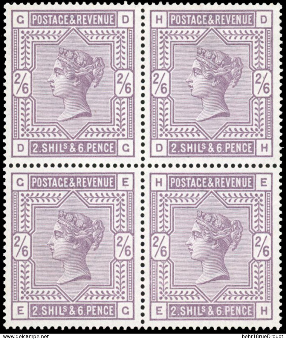 ** SG#178 - 2s. 6d. Lilac. Block Of 4. Well Centered. VF. - Andere & Zonder Classificatie