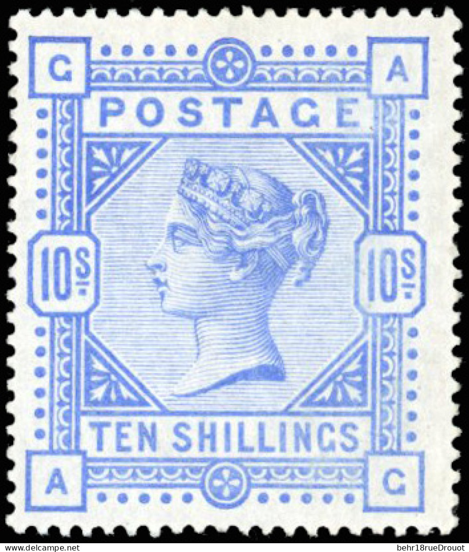 ** SG#183 - 10sh. Ultramarine. White Paper. SUP. - Other & Unclassified