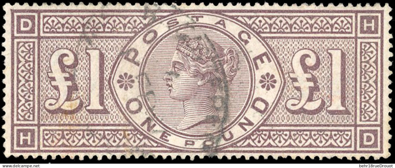 Obl. SG#185 - 1£. Brown-lilac. Lightly Cancelled. VF. - Sonstige & Ohne Zuordnung