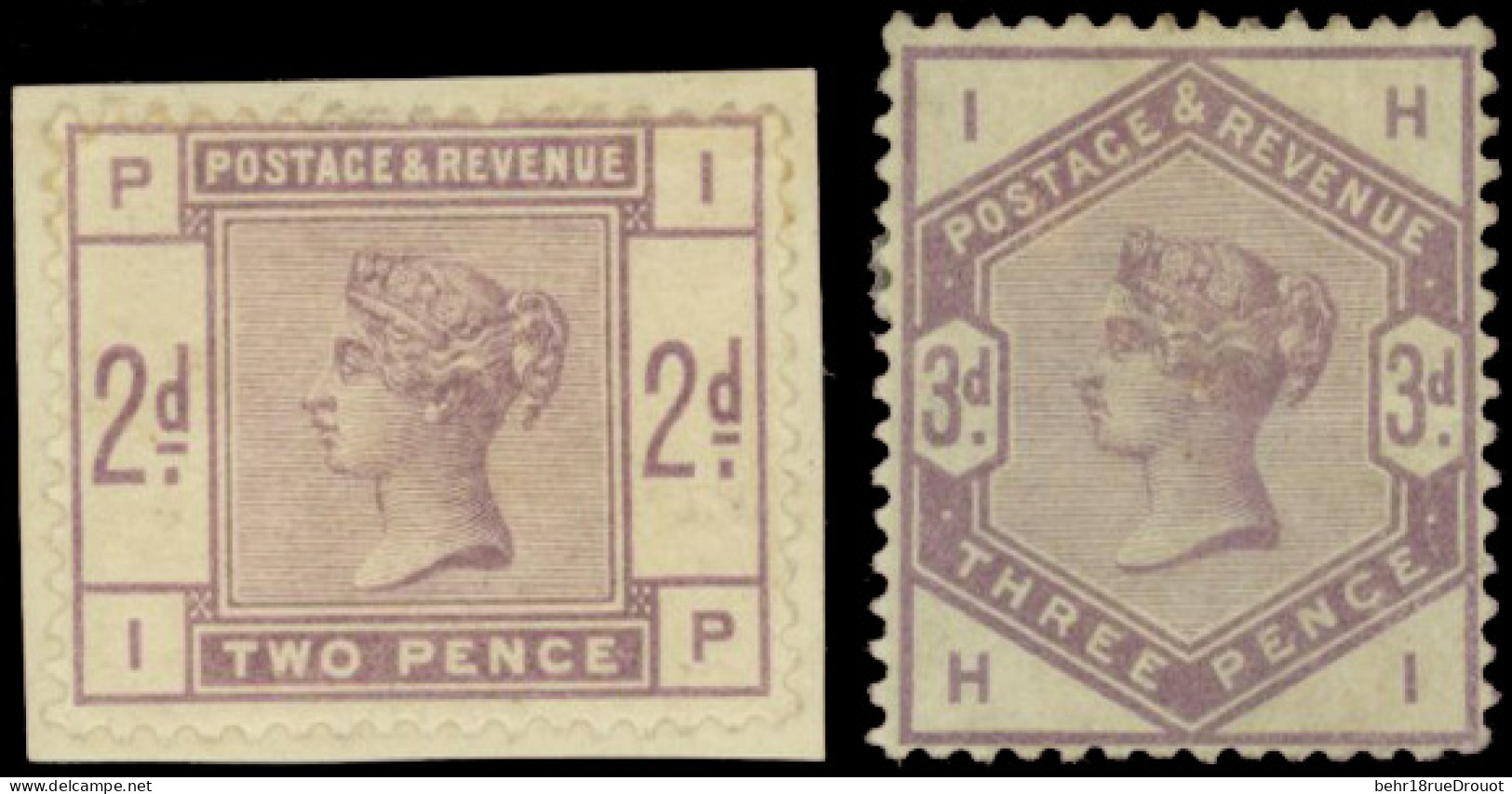 * SG#189+ 191 - 2d. Lilac + 3d. Lilac. F. - Autres & Non Classés