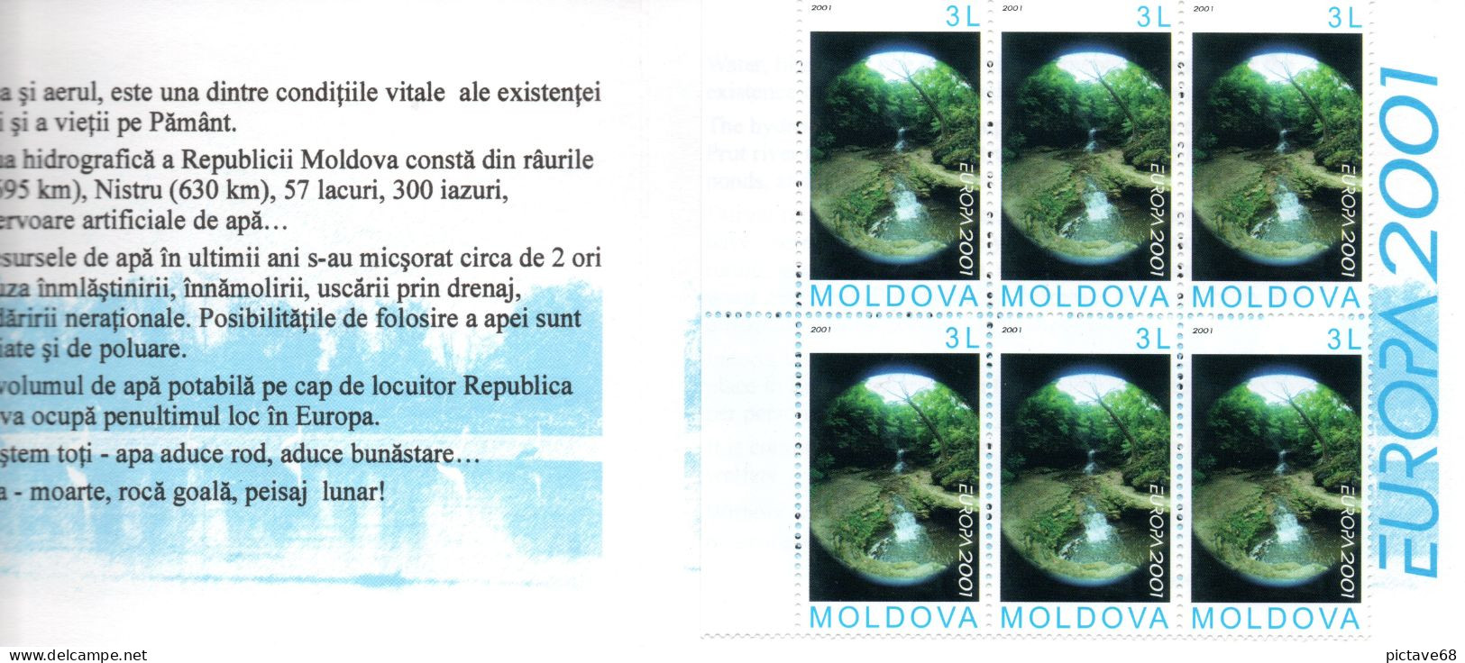 MOLDAVIE  / EUROPA  / CARNET N° C337 NEUF DE 2001 - Moldavie
